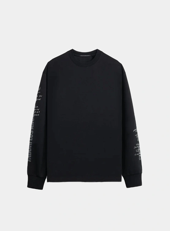 Лонгслив Stampd LS Locations Relaxed Tee Black