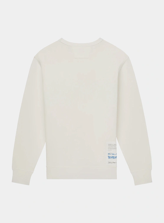 Свитшот C.P. Company Cotton Fleece Crewneck Gauze White