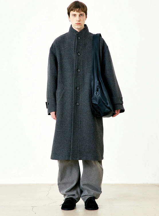 Пальто COOR Cashmere High-Neck Cinder Grey