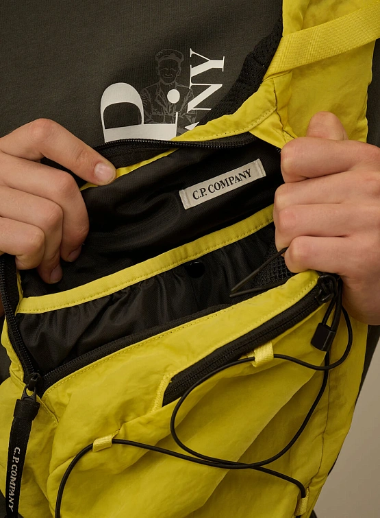 Рюкзак C.P. Company Nylon B Lens Crossbody Green Sheen