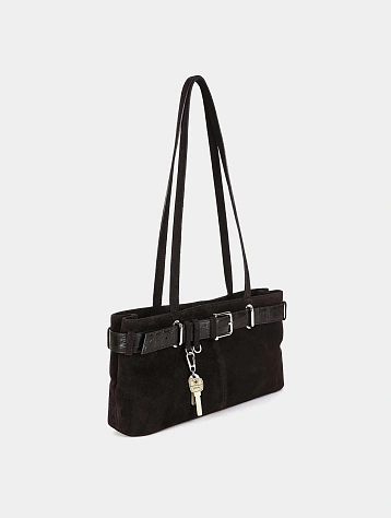 Сумка OSOI Shoulder Brocle Suede Mocha Combi