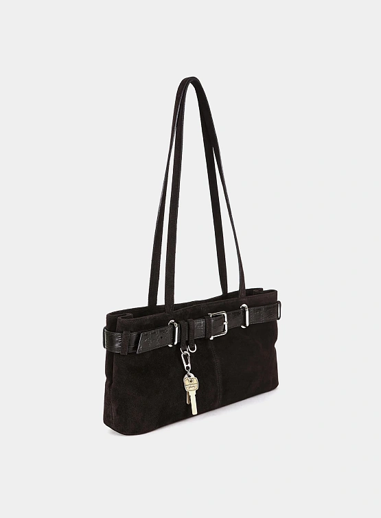 Сумка OSOI Shoulder Brocle Suede Mocha Combi