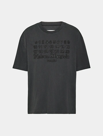 Футболка Maison Margiela Embroidered Logo Charcoal