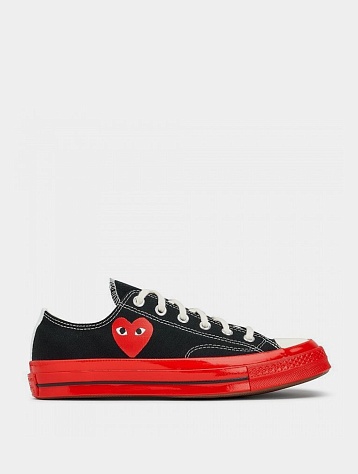 Кеды Converse x Comme des Garçons CDG PLAY Chuck 70 Low Black/Red