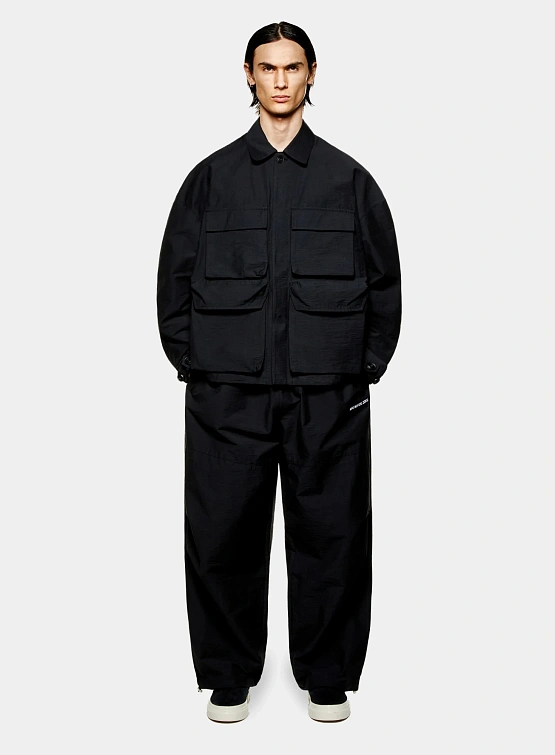 Ветровка MKI MIYUKI ZOKU Washed Cotton Nylon Box Black