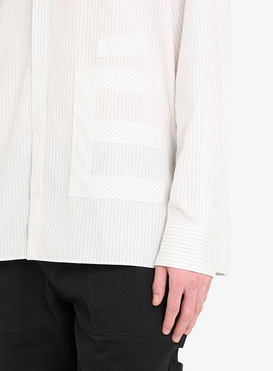 Рубашка Études Oversize Shirt É Patch Stripe