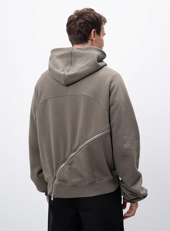 Худи HELIOT EMIL Sequence Zip Hoodie Dusty Green