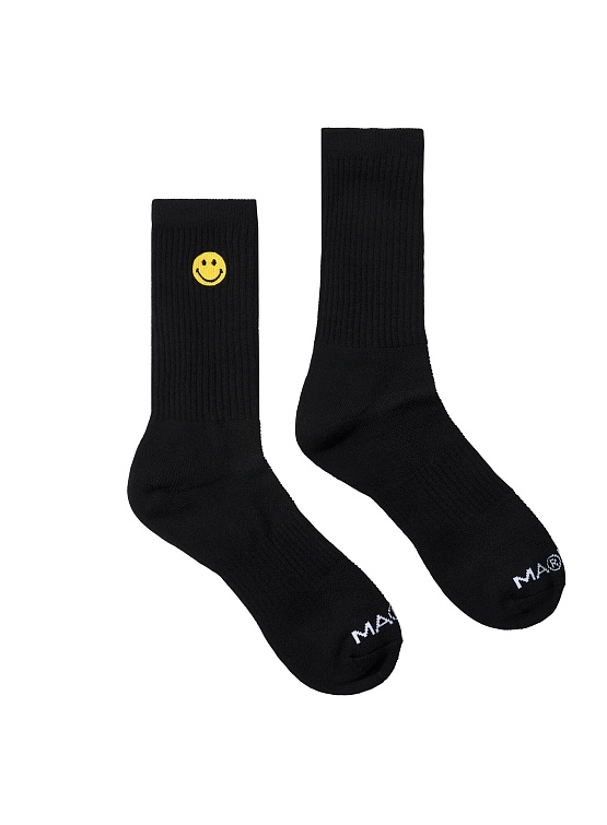 Носки MARKET Smiley Small Patch Black