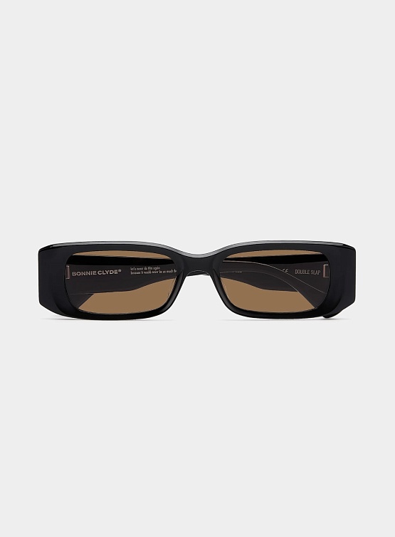 Очки Bonnie Clyde Double Slap Black & Brown Lens