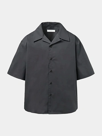 Рубашка AMOMENTO Open Collar Half Charcoal