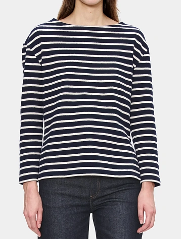 Жеснкий лонгслив A.P.C. Mariniere Dark Navy