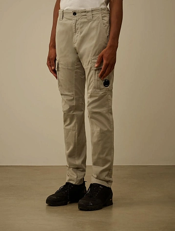 Брюки C.P. Company Stretch Sateen Ergonomic Lens Cargo London Fog