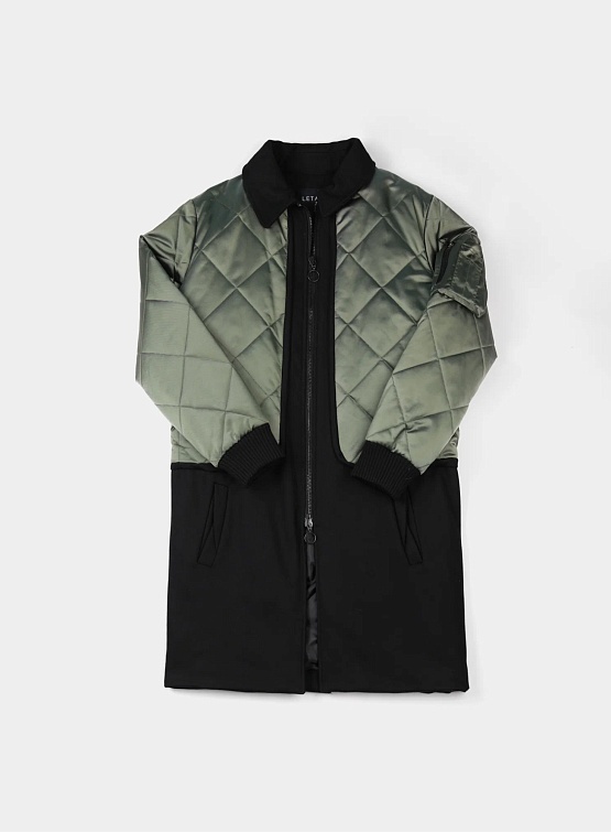 Пальто Letasca Wool Kilted Green/Black