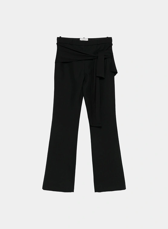 Женские брюки Coperni Jersey Wrap Black