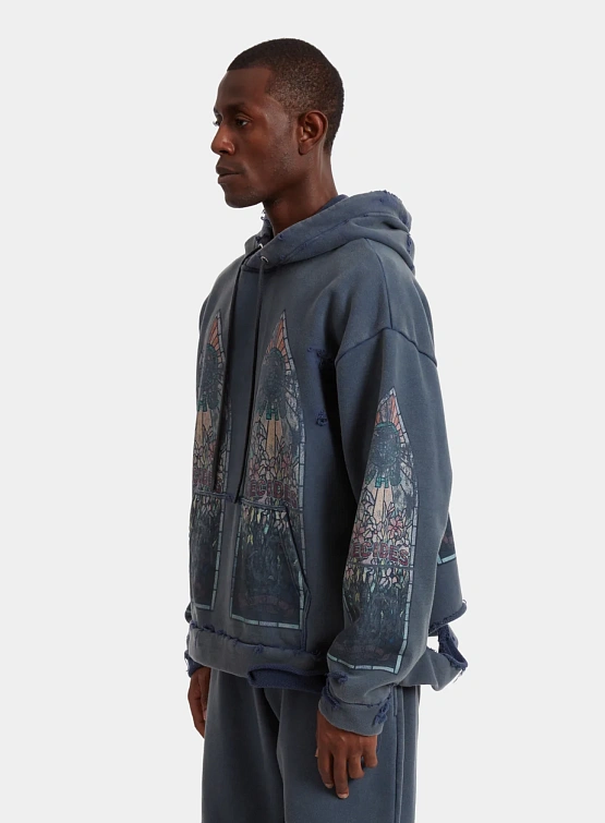 Худи WHO DECIDES WAR Faded Indigo