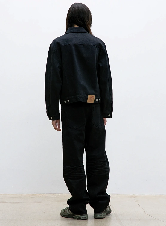 Джинсы COOR Embossed Washed Deep Curved Black