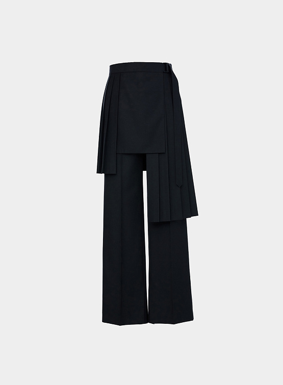 Женские брюки JUUN.J Straight Detachable Pleats Black