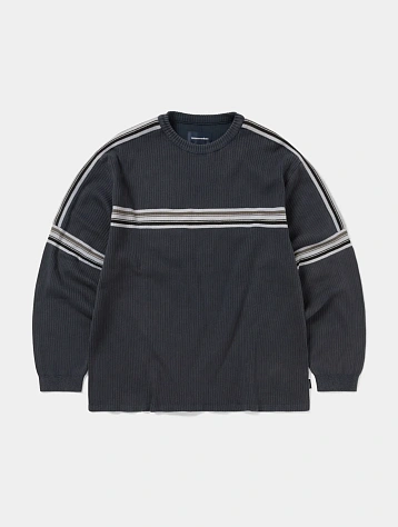 Лонгслив thisisneverthat Striped Knit L/S Top Navy