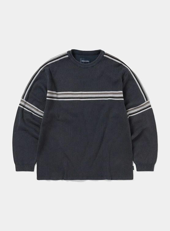 Лонгслив thisisneverthat Striped Knit L/S Top Navy