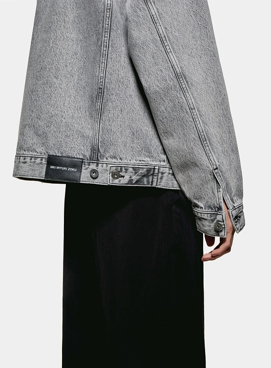 Джинсовая куртка MKI MIYUKI ZOKU Denim Trucker Washed Black