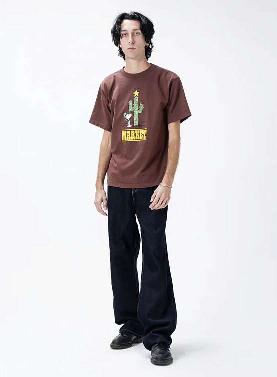Футболка MARKET Peanuts Desert Star Washed Brown