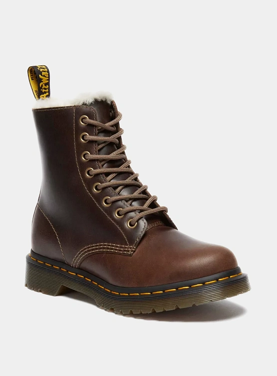 Женские ботинки Dr. Martens 1460 Pascal Serena Dark Khaki