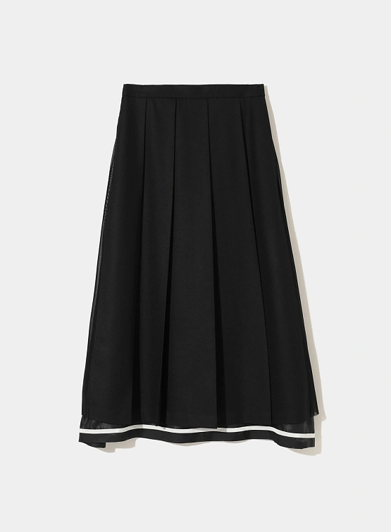 Женская юбка UNDERCOVER Pleated Midi Skirt Black