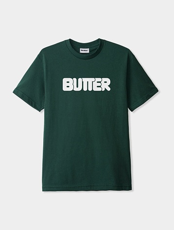 Футболка Butter Goods Rounded Logo Tee Dark Forest