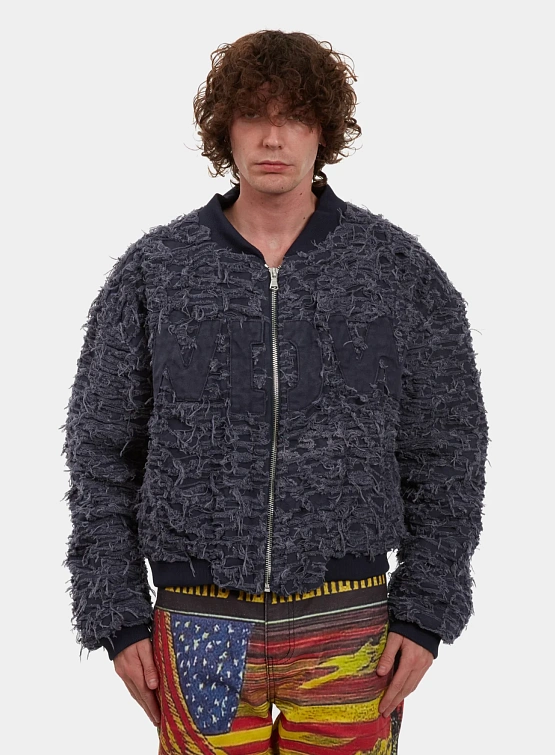 Бомбер WHO DECIDES WAR Husk Indigo