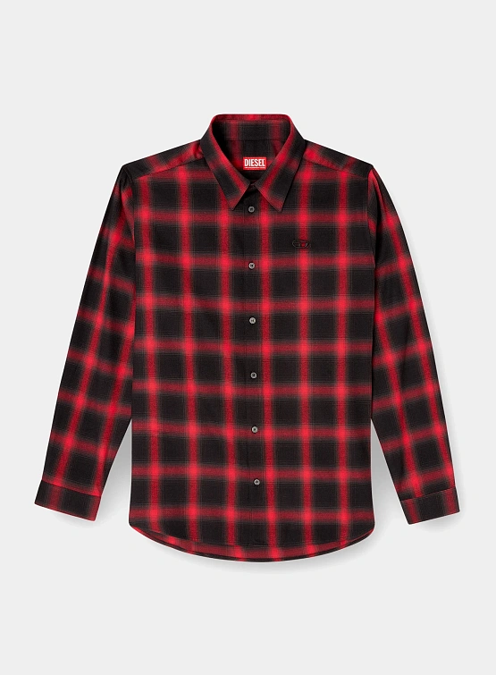 Рубашка Diesel S-Simply-Check-Hgbt Red/Black