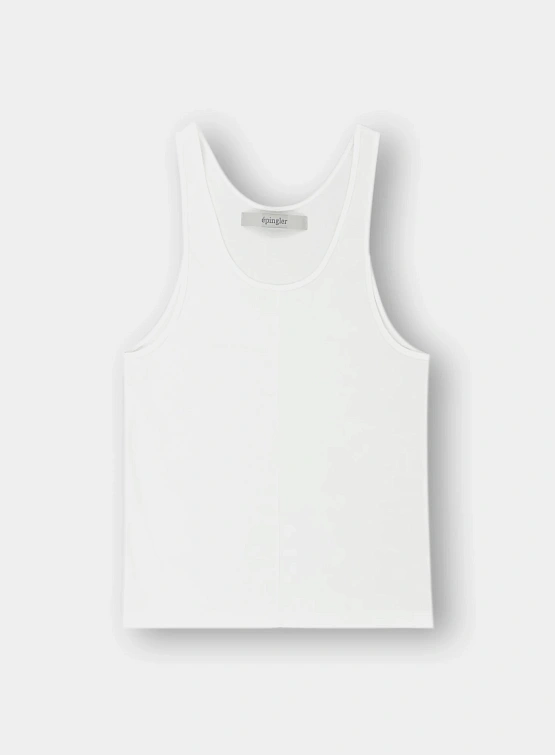 Женский топ EPINGLER Row Sleeveless White