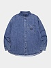 Рубашка LMC Oversized Denim Shirt Light Blue