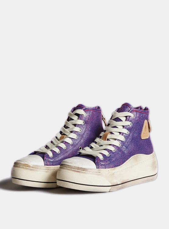 Женские кеды R13 Kurt High Top Sneaker Purple Pink