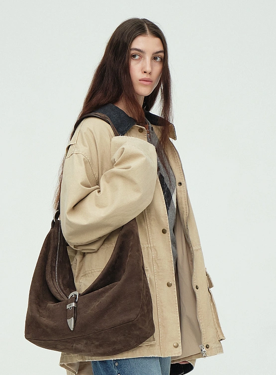 Сумка MARGESHERWOOD Belted Hobo Nubuck Hush