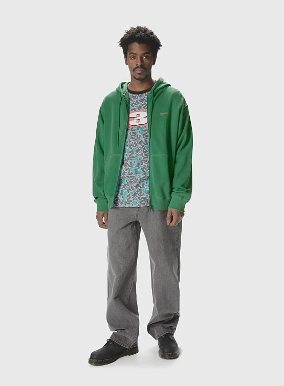 Зип-худи thisisneverthat INTL. Logo Zip Up Deep Green