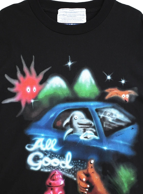 Футболка Jungles Jungles All Good Airbrush Tee Black