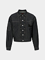 джинсовая куртка andersson bell patchwork wave tuck indigo