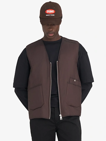 Жилет Études Paded Zip Vest Dk Brown