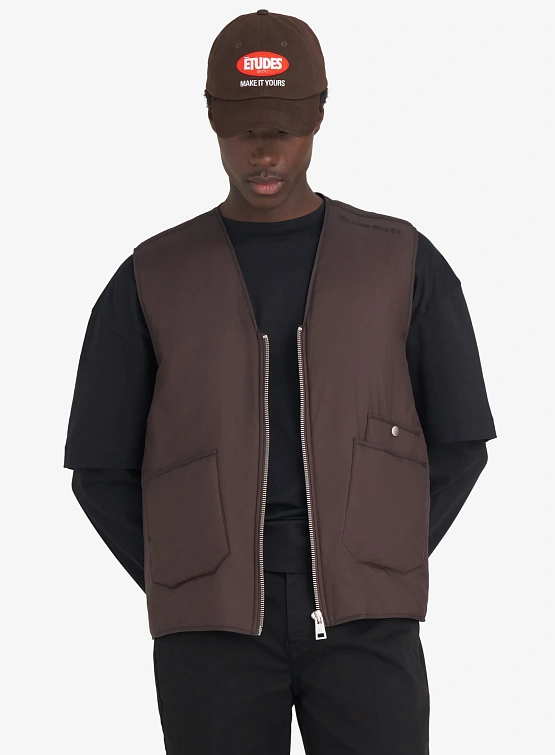 Жилет Études Paded Zip Vest Dk Brown