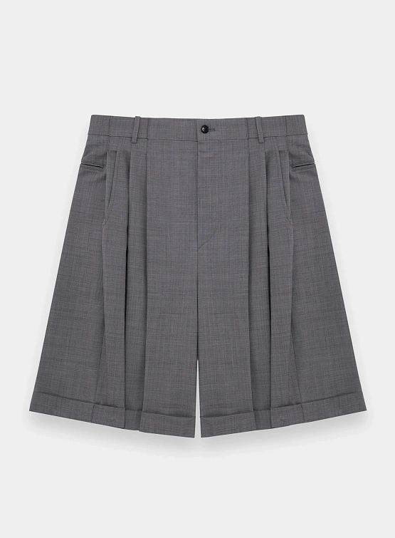 Шорты Hed Mayner Pleated Shorts Medium Grey
