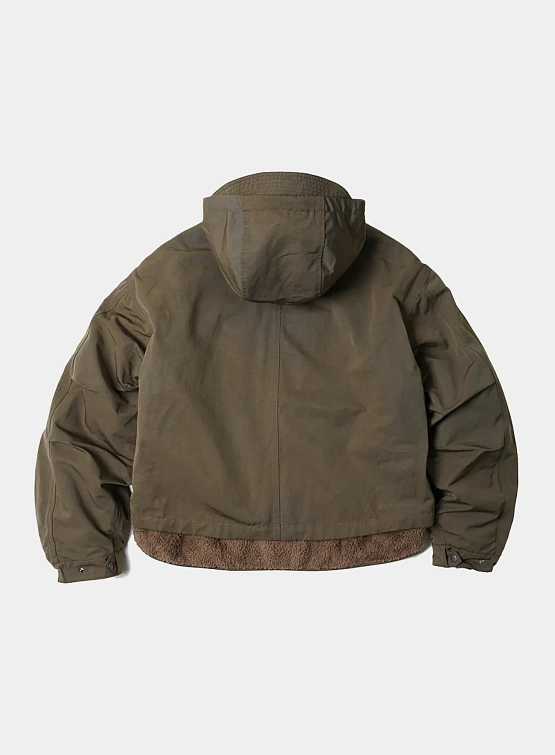 Двусторонняя флисовая куртка FrizmWORKS Hooded Olive