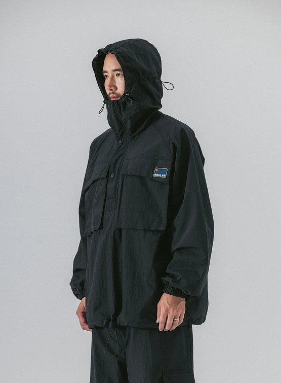 Анорак ANGLAN Rib Nylon Mountain Anorak Black