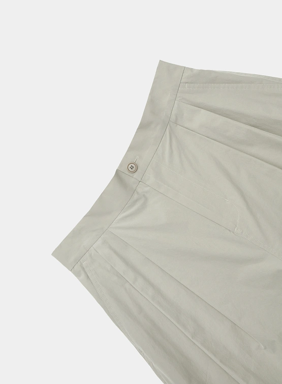 Шорты AMOMENTO Two Tuck Wide Shorts Grey Beige