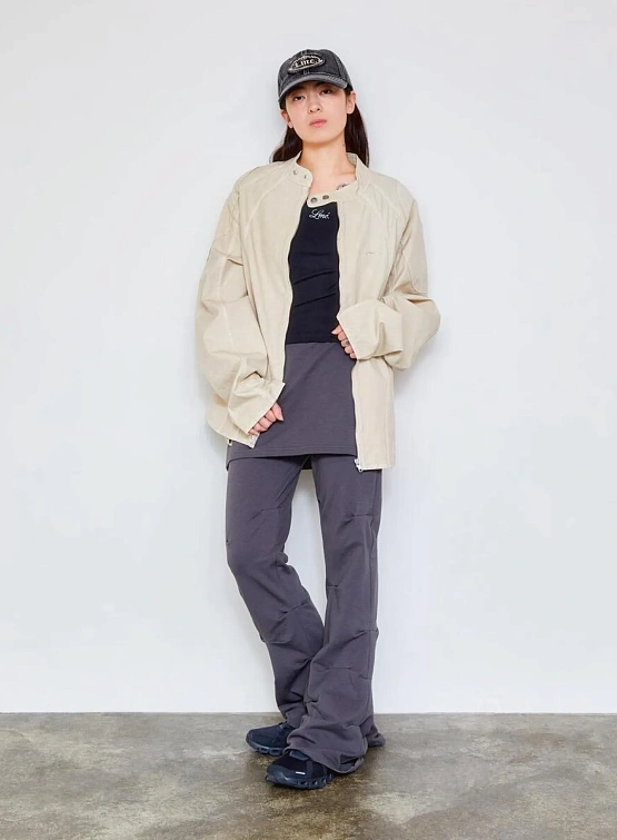 Куртка LMC Pigment Dyed Oval Globe Biker Jacket Beige