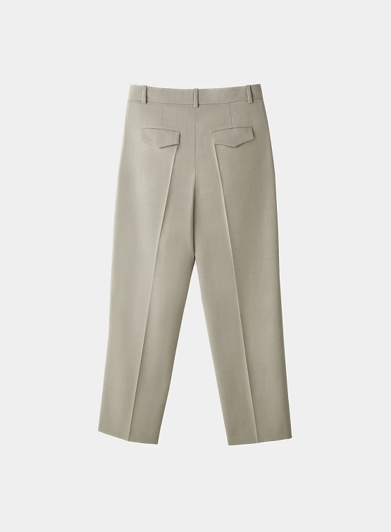 Брюки Recto Double Pleated Wide Sepia Beige