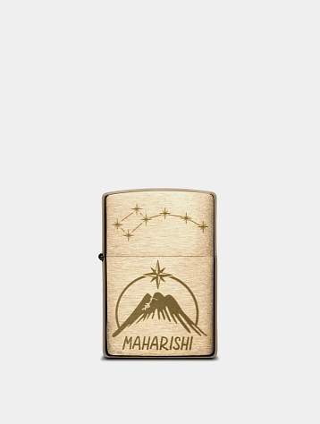 Зажигалка MAHARISHI 2221 Alaskan Tour Engraved Zippo Brass