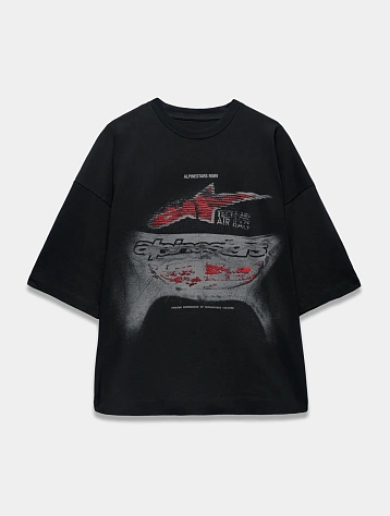 Футболка ALPINESTARS RSRV RSRV Wear&Tear Black Red
