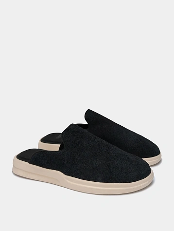 Сабо LUSSO CLOUD Pelli Hairy Suede - Jet Black / Shortbread