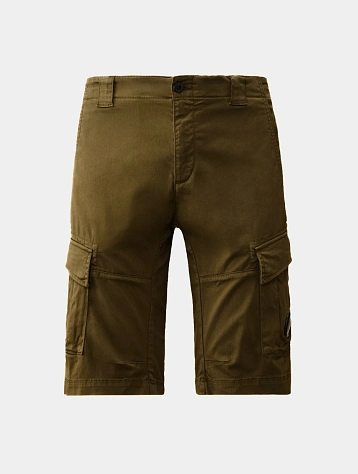 Шорты C.P. Company Stretch Sateen Cargo Ivy Green