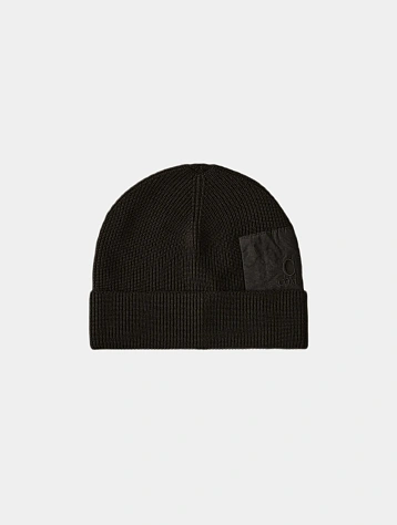 Шапка C.P. Company Extrafine Merino Wool Zip Pocket Black